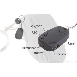 Porte cle micro camera avec micro